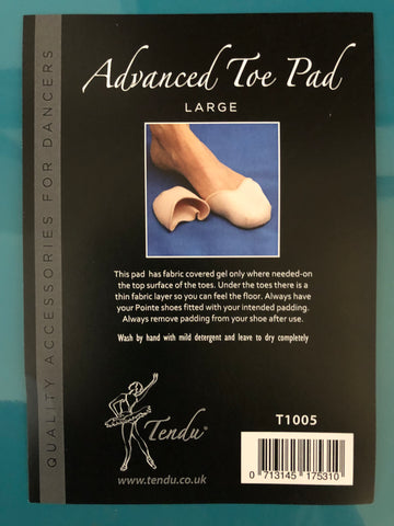 Tendu advanced toe pad