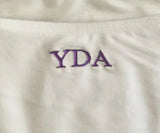 YDA Junior Associate Girls Skirted Leotard (White)